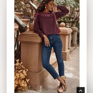 J. Jill Denim NWT! Curvy Fit Slim Leg Ankle Length Jeans in Neptune Wash Size 14